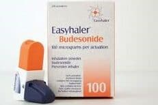 Image of an Easyhaler dry powder inhaler
