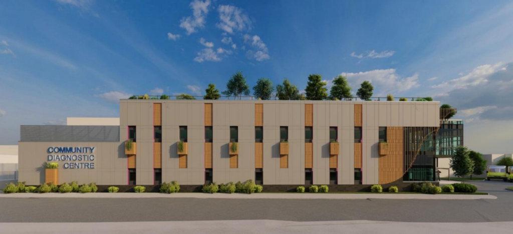 An artist’s impression of the new Scunthorpe Community Diagnostic Centre.
