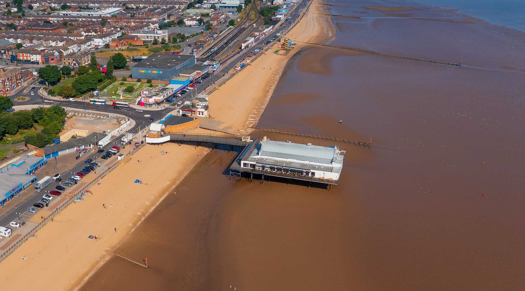 Cleethorpes beach and pier