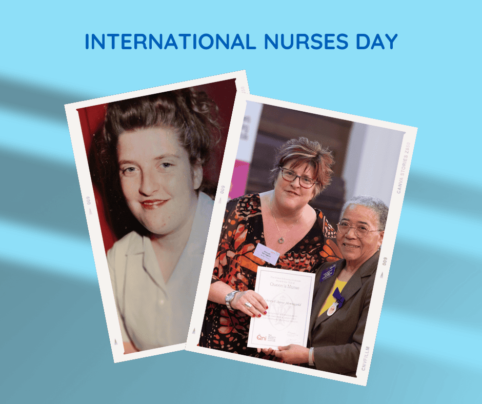 Two pictured of Cheryll Nurse to celebrate International Nurses Day 2024