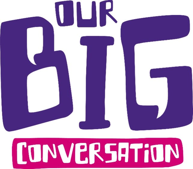 The logo for The Big Conversation - a listening exercise aimed at improving mental health services
