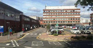 A picture showing the exterior of York Hospital